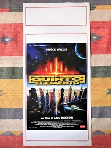 Locandina IL QUINTO ELEMENTO Bruce Willis LUC BESSON Milla Jovovich Poster ITALY - Foto 1 di 1