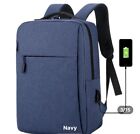 Mochila impermeable para portátil bolsa de libro de 16" bolsa de viaje escolar con puerto de carga USB