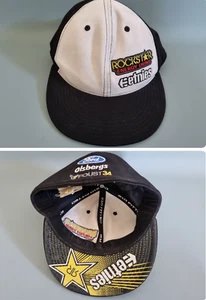 RARE Vintage Rockstar Energy Drink Etnies Black Hat Cap 90s Y2K Motor - Picture 1 of 18