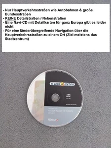 CD Navigation VDO Dayton HAUPTSTRASSEN WESTEUROPA 2014/2015 CD70 Navi MK1 2 3 4 - Bild 1 von 1