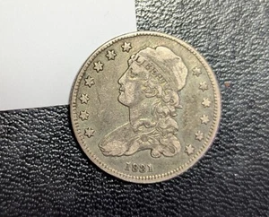 1831 Capped Bust Silver Quarter Mid Grade VF+ - Picture 1 of 2