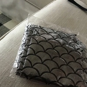 silver black mermaid scale legging pant size xl new in package - Picture 1 of 4