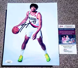 SHAEDON SHARPE SIGNIERT 8x10 Foto JSA COA Portland Trailblazers - Bild 1 von 2