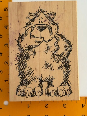 Sello de goma de oso dibujado de Judith Foto 1 de 3