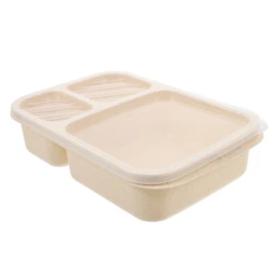 Bento Lunch Box Divided Lunch Containers Reusable Meal Prep Container Divided - Picture 1 of 12