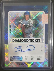 BOBBY WITT JR Autograph 2021 Panini Contenders Diamond Ticket  #14/15
