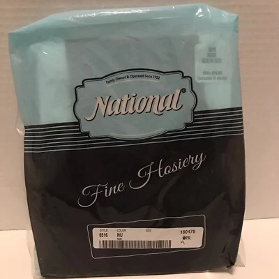 Medias finas nacionales vintage 4 pares desnudas talla Q HECHAS EN EE. UU. ~ Leer descripción Foto 1 de 4