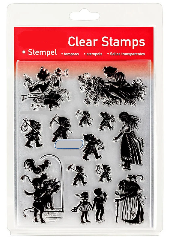 MARKENLOS Clear Stamp Set - Grimms Märchen - Set~14x18cm - Stempel Transparent 46844