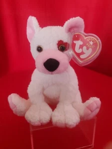 Ty Beanie Baby MwMT - CUPID Dog with Left Eye Heart Patch - Picture 1 of 4