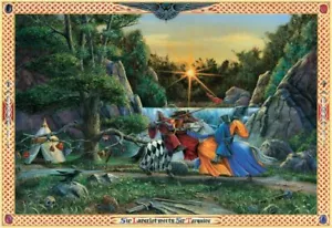 Sir Lancelot Meets Sir Tarquine 1000 Piece Puzzle - Picture 1 of 1