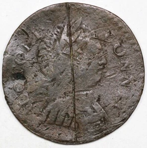 1786 1/2c M.2.1-A Connecticut Colonial Copper Coin - Picture 1 of 2