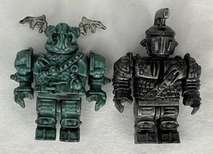 Mega Bloks Dragons Krystal Wars - 1 Black and 1 Green Knights Lot - Picture 1 of 15