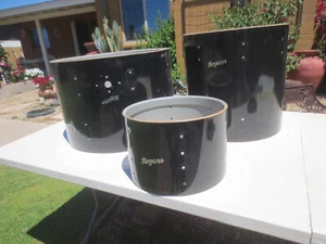 Rogers Drum Shells 14"x 20" 8x12 16x16 Black Cortex Fullerton era - Picture 1 of 16