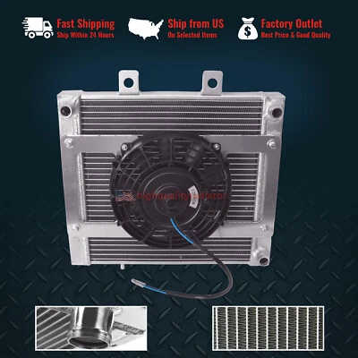 Aluminum Radiator With Fan Kit For 2006-2007 Polaris Sportsman 450 ATV - Imagem 1 de 4