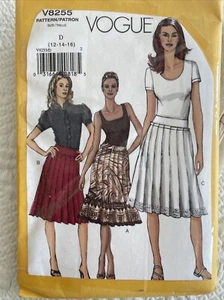 Uncut Vogue Pattern For Knee Length Skirt Size 12, 14, 16 Hook And Eye Closure - Picture 1 of 3