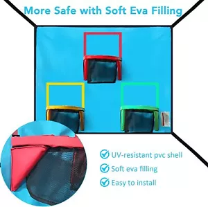 Trampoline Basketball Hoop With3Hoops and Balls-Lightweight,Universal Attachment - Picture 1 of 7