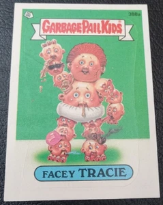 1987 Garbage Pail Kids Original Series 10 (GPK-OS10) #388a Facey Tracie - Bild 1 von 2