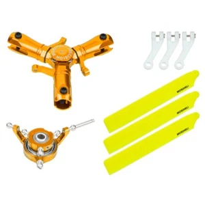 Juego de conversión de cuchillas de plástico amarillo triple CNC Microheli (ORO)-OMP HOBBY M1/EVO - Imagen 1 de 2