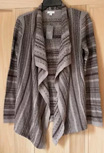 NWT J. Jill Womens Small Tan Boho Long Sleeve Open Cardigan Cotton Blend Sweater - Picture 1 of 12