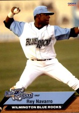 2010 Wilmington Blue Rocks Choice #17 Rey Navarro Caguas Puerto Rico PR Card