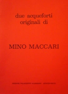 Mino Maccari Cartellina con 2 Acqueforti cm 22 x 16 su Carta Magnani cm 50 x 35 - Foto 1 di 5