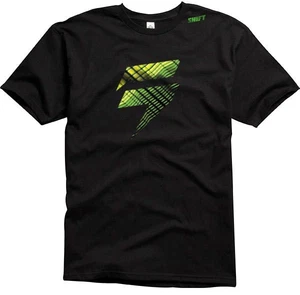 SHIFT RACING MENS FILL TEE T-SHIRT motocross freestyle mx bmx new BLACK GREEN - Picture 1 of 3