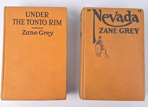 2 Bücher von Zane Grey - NEVADA 1928 und UNTER DEM TORONTO-RAND 1926 1. AUFLAGE - Bild 1 von 14
