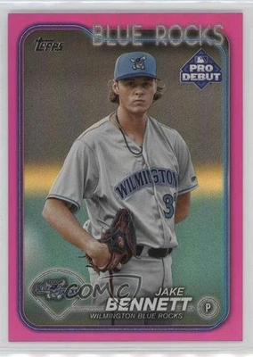 2024 Topps Pro Debut Fuchsia Foil /199 Jake Bennett #PD-195 - Image 1 of 2