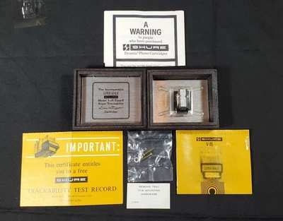 Cartucho Shure V15 Tipo II Vintage **Sem Caneta** com Caixa e Papéis Testes Bom - Imagem 1 de 4