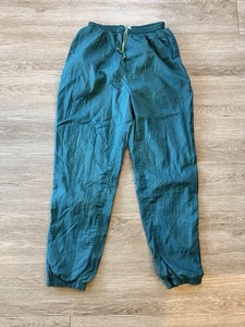 Pantalones Reebok Vintage Para Hombre Medianos Verde azulado Nylon Pista Atlético Forrado Cortavientos Años 90 - Imagen 1 de 13