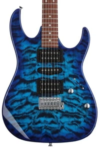 Ibanez Gio GRX70QA - Transparent Blue Burst - Picture 1 of 7