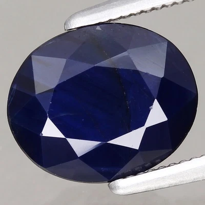 1.78ct Oval 8.6x7mm Natural Heated Blue Sapphire, Bangkaja Chanthaburi Thailand - Image 1 of 4