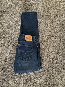 Levis 511 Jeans 34 X 34 Mens Dark Blue Denim Straight Leg - Picture 1 of 8