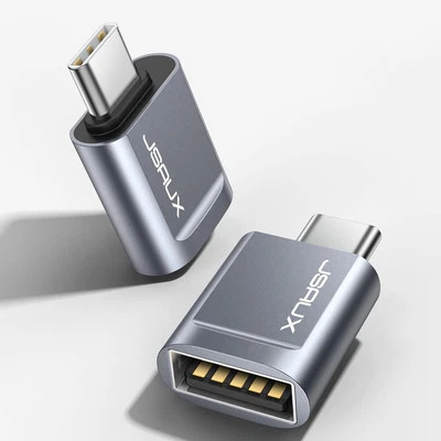 BESUCHE DEN JSAUX-STORE USB C Adapter auf USB A 3.0 OTG, [2 Stücke] Typ C OTG Adapter, Thunderbolt 3 to