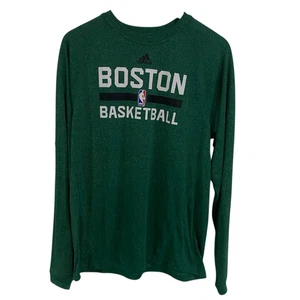 Adidas Climalite Pequeño Nuevo Con Etiquetas Boston NBA Kelly Verde Jaspeado - Imagen 1 de 6