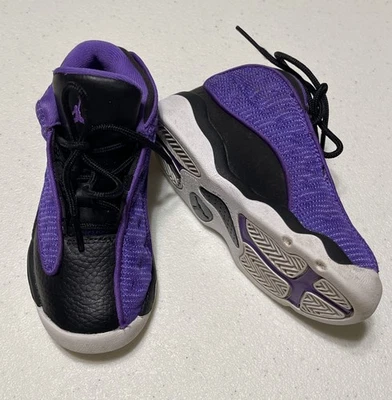 Nike Air Jordan 13 Retro Púrpura Veneno Niño Tenis EE. UU. Talla 9C FD4647-501 Foto 1 de 4