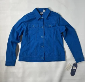 Diane Gilman DG2 VTG 80s Deep Blue Denim Jean Jacket DEADSTOCK NWT - Picture 1 of 22