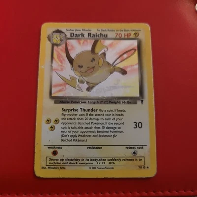 Pokémon TCG Dark Raichu Legendary Collection 7/110 Holo Rare MP. - Image 1 of 4