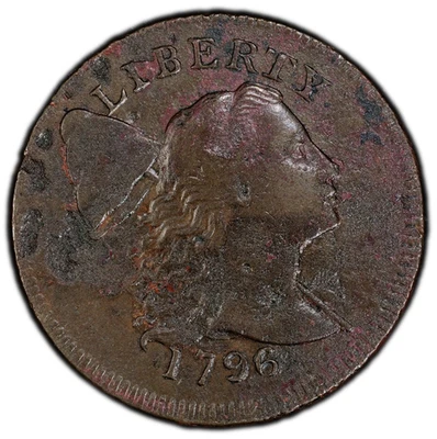 1796 LIBERTY CAP 1c PCGS XF DETAIL ~ RARE EARLY COPPER - Image 1 of 4