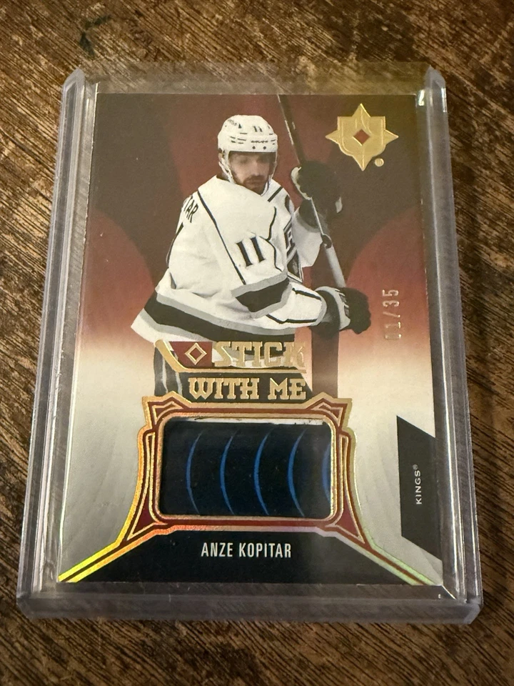 21-22 Ultimate Collection “Stick With Me” Game Used Mem, Anze Kopitar 01/35🔥🔥 - Image 1 of 3