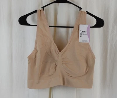 Sutiã Hanes Just My Size Feminino Sem Costura Bralette Puro Conforto Bege Tamanho 6XL - Imagem 1 de 4