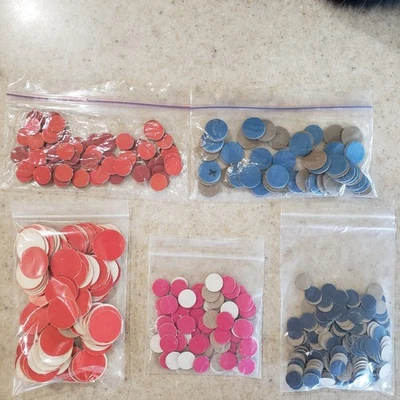 复古宾果游戏标记游戏件数百种尺寸颜色 — 第 1/4 张图片