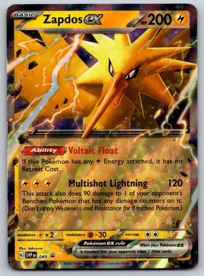 Zapdos ex - 049 SV: Scarlet & Violet Promo Cards NM Pokemon Card TCG - Image 1 of 2