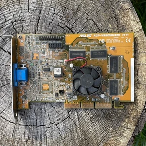 ASUS AGP-V3800M/32M CTF 32MB AGP Graphics Video Card Vintage Retro Tested Workin - Picture 1 of 3