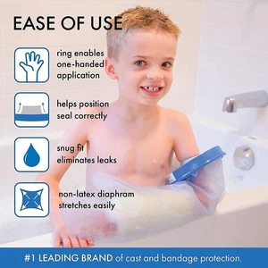 Brownmed SEAL-TIGHT Original Cast and Bandage Protector, Pediatric Medium Arm - Picture 1 of 5
