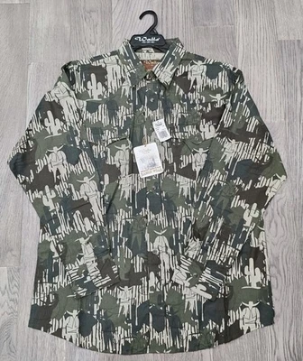 NUEVO CON ETIQUETAS Walls Ranchwear Vaquero Camuflado Perla Camisa a Presión Para Hombre Grande Foto 1 de 4