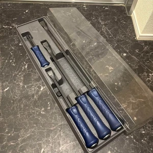 Snap-on Striking Pry Bar Set 4pc Power Blue Heavy Duty Tool - Picture 1 of 5