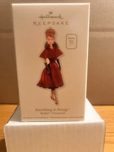 Hallmark Keepsake Barbie Ravishing in Rouge Ornament 2011 Fashion Model - Picture 1 of 5