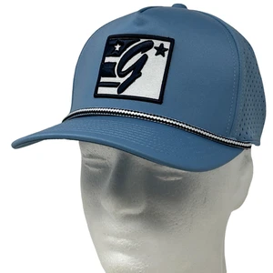 The Game Logo Trucker Hat Cap Blue Mesh Snapback 5 Panel A-Frame Rope Corded - Picture 1 of 9