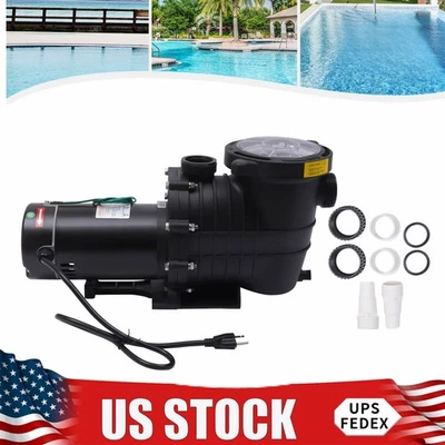 Bomba de piscina Hayward 2,0 HP en/sobre el suelo y cesta de filtro colador de motor Foto 1 de 4